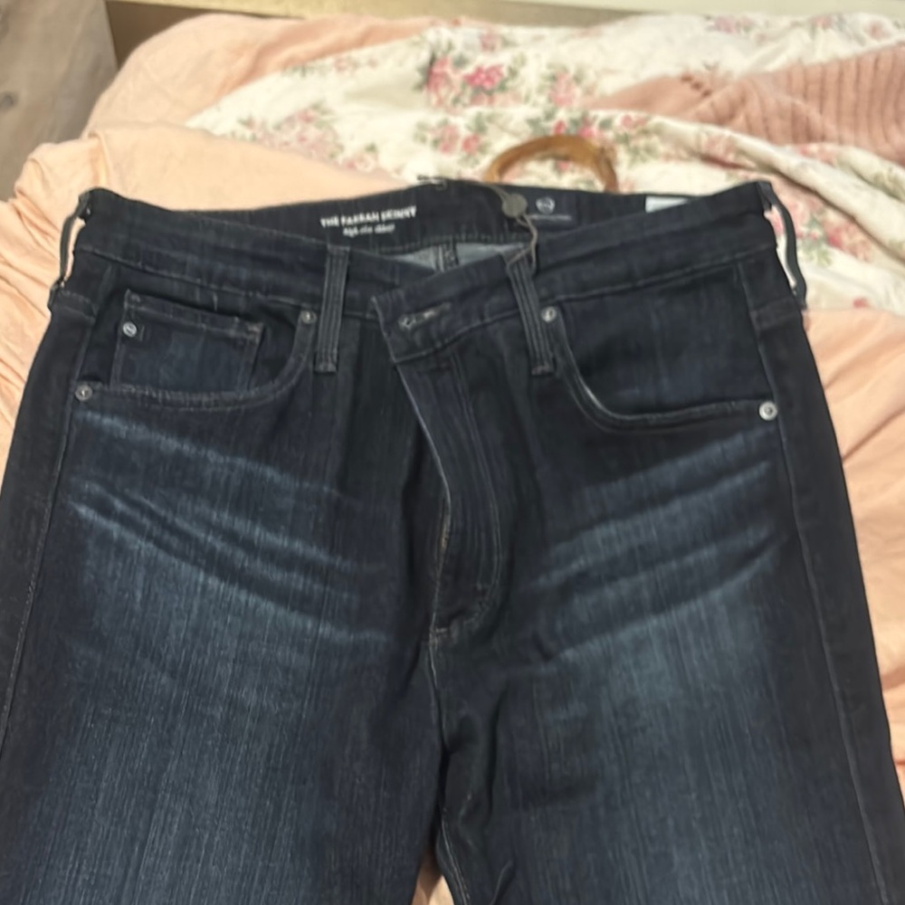 Ag Adriano Goldschmied Dark Blue Skinny Jeans
